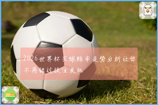 2026世界杯买球赔率走势分析让你不再错过投注良机