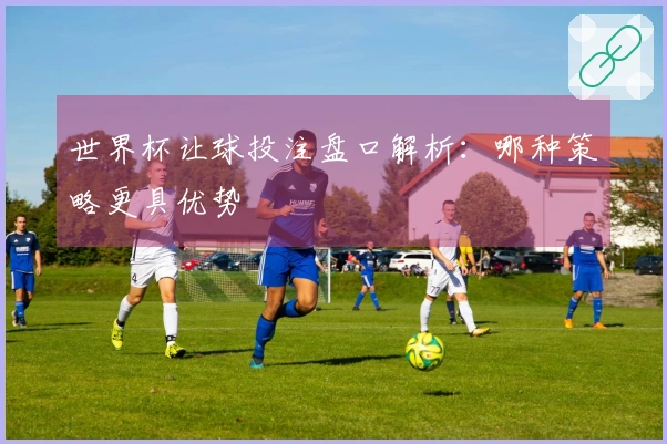 世界杯让球投注盘口解析：哪种策略更具优势
